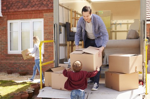 Customer safely moving items inside Berrylands Storage