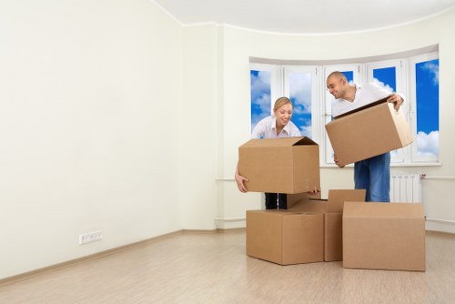 Household furniture being loaded for a Berrylands moving service