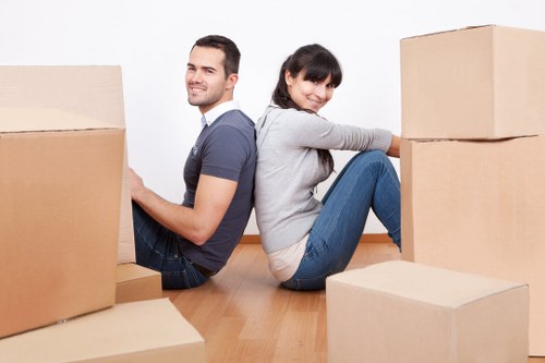 Eco-friendly packing materials used in commercial moves